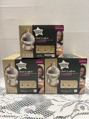 Tommee Tippee Bottles Closer To Nature With Anti-Colic Valve (4) 5oz (8) 9oz